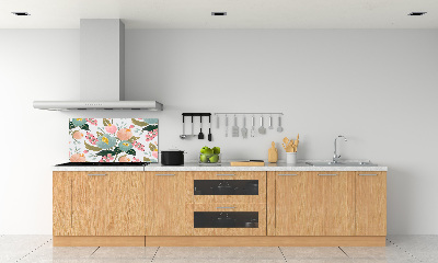 Cooker splashback Floral pattern