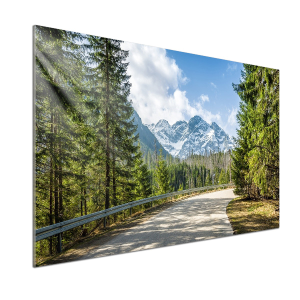 Kitchen splashback Road of the Tatra Mountains