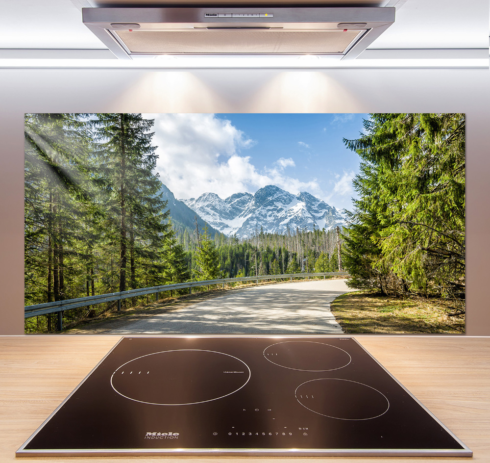 Kitchen splashback Road of the Tatra Mountains