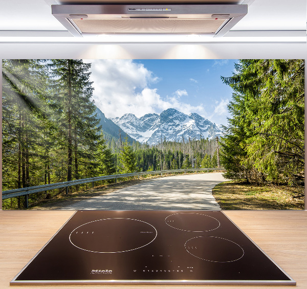 Kitchen splashback Road of the Tatra Mountains