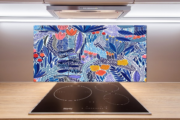 Cooker splashback Floral pattern