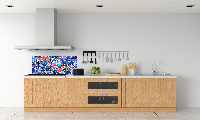 Cooker splashback Floral pattern