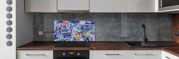 Cooker splashback Floral pattern