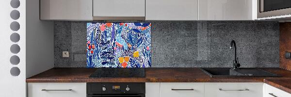 Cooker splashback Floral pattern