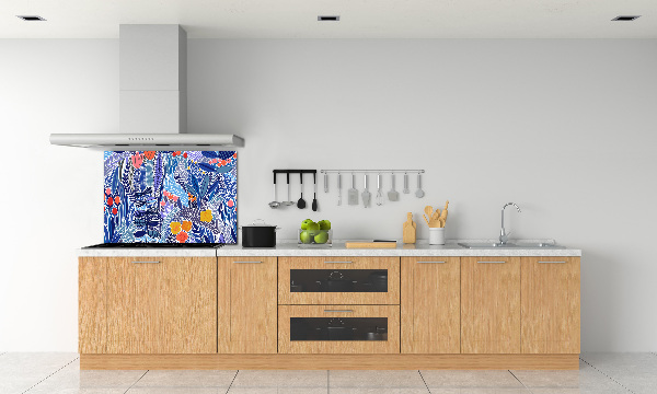 Cooker splashback Floral pattern