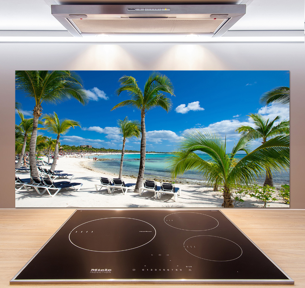 Kitchen splashback Maldives beach