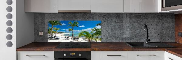 Kitchen splashback Maldives beach