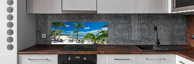 Kitchen splashback Maldives beach