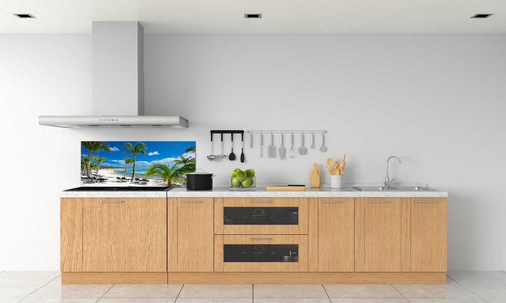 Kitchen splashback Maldives beach