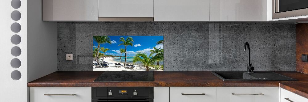 Kitchen splashback Maldives beach