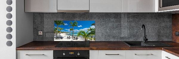 Kitchen splashback Maldives beach