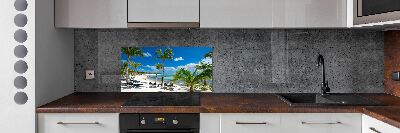 Kitchen splashback Maldives beach