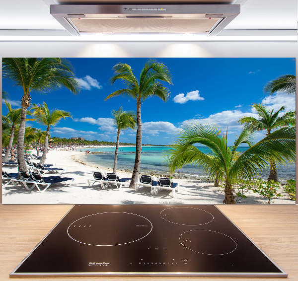 Kitchen splashback Maldives beach