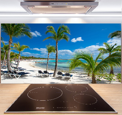 Kitchen splashback Maldives beach