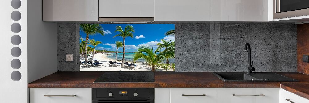 Kitchen splashback Maldives beach