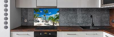 Kitchen splashback Maldives beach