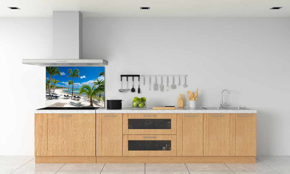 Kitchen splashback Maldives beach