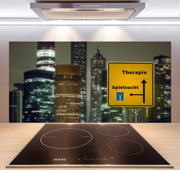 Glass splashback City therapy