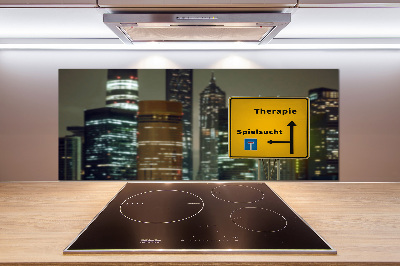 Glass splashback City therapy