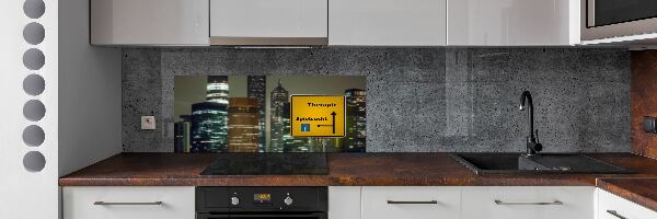 Glass splashback City therapy