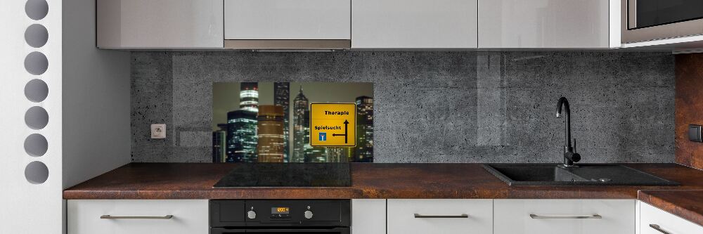 Glass splashback City therapy