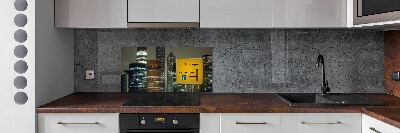 Glass splashback City therapy