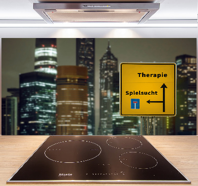 Glass splashback City therapy