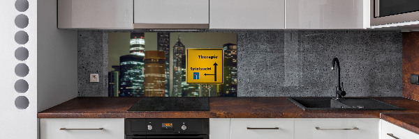 Glass splashback City therapy