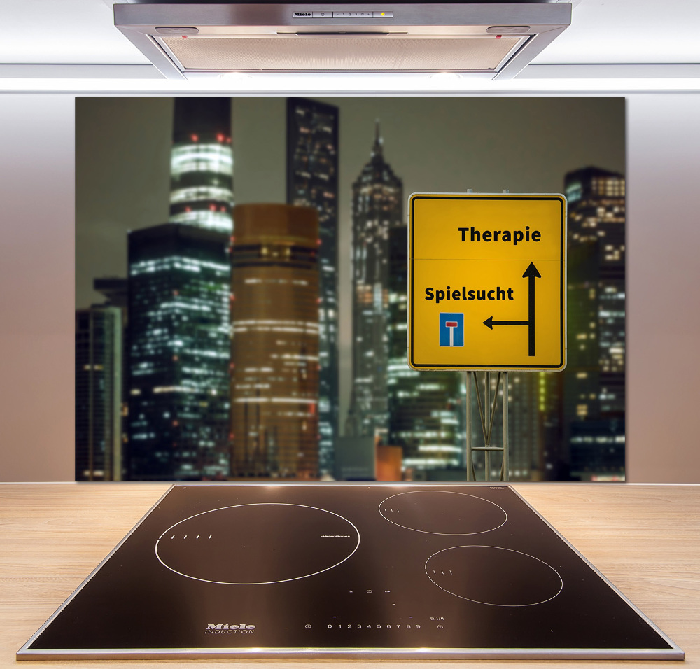 Glass splashback City therapy