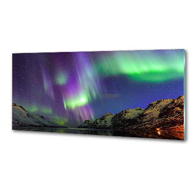 Kitchen splashback Northern lights