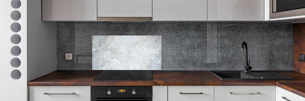 Cooker splashback Concrete background