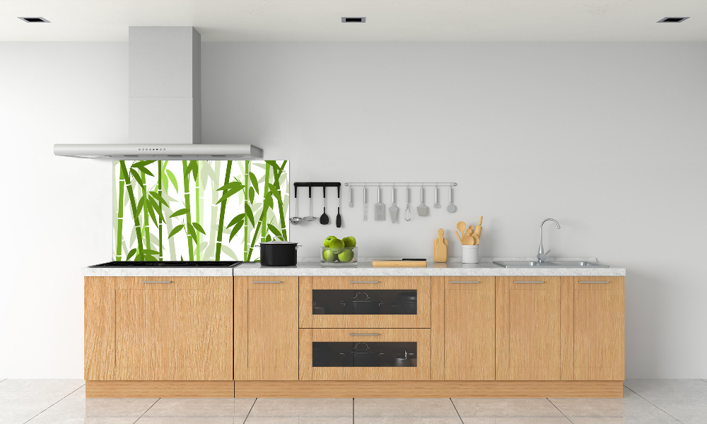 Kitchen splashback Bamboo