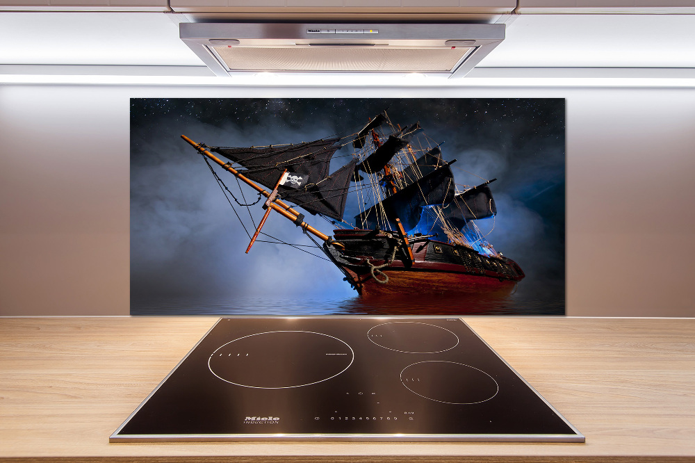 Kitchen splashback Pirate ship