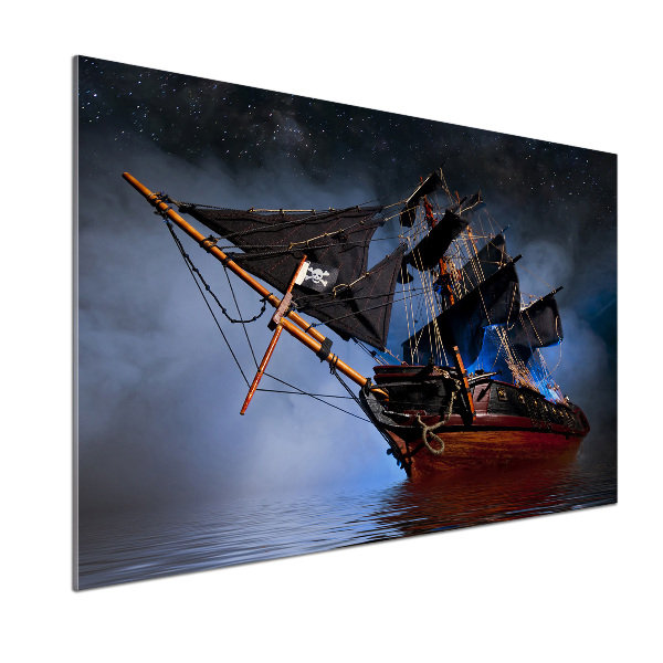 Kitchen splashback Pirate ship