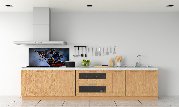 Kitchen splashback Pirate ship