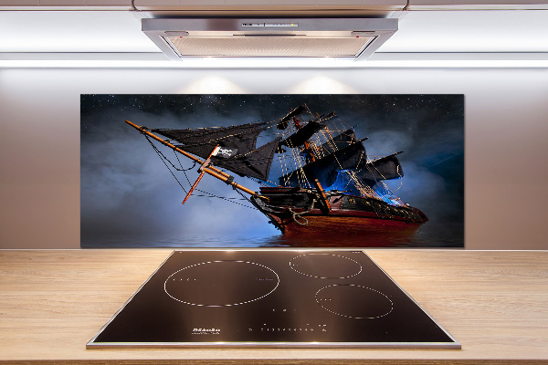 Kitchen splashback Pirate ship