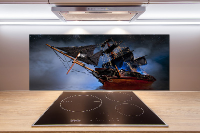 Kitchen splashback Pirate ship