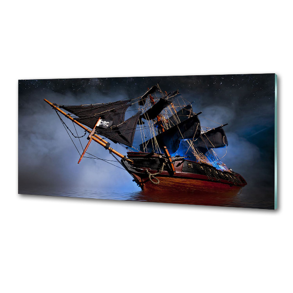 Kitchen splashback Pirate ship