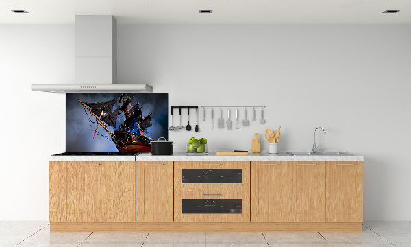 Kitchen splashback Pirate ship