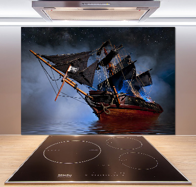 Kitchen splashback Pirate ship