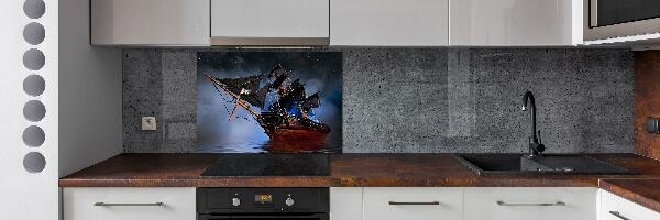 Kitchen splashback Pirate ship