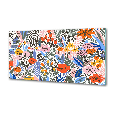 Kitchen splashback Floral pattern