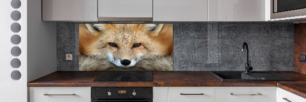 Glass splashback Fox