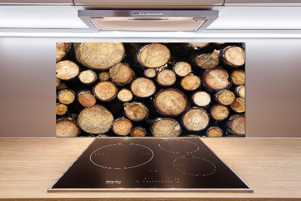 Cooker splashback Logs