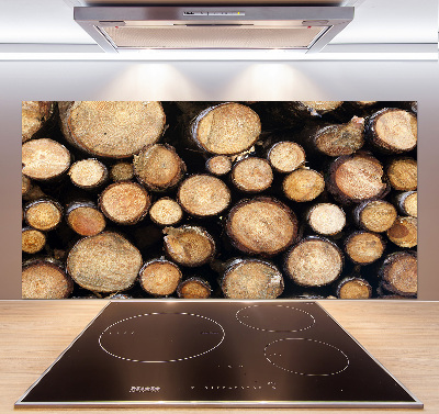 Cooker splashback Logs