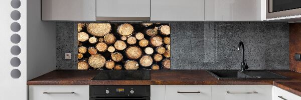 Cooker splashback Logs