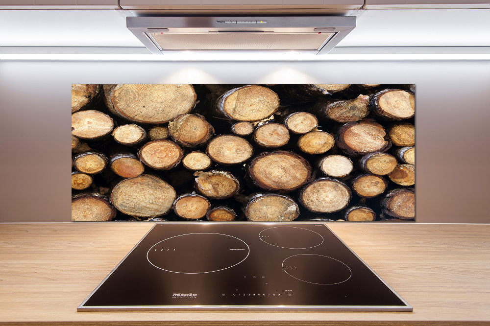 Cooker splashback Logs