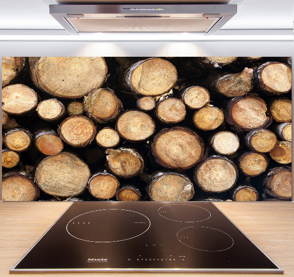 Cooker splashback Logs