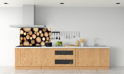 Cooker splashback Logs