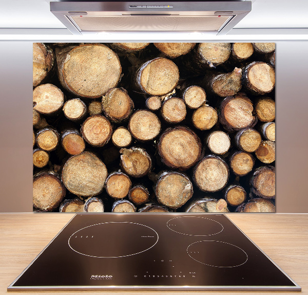 Cooker splashback Logs